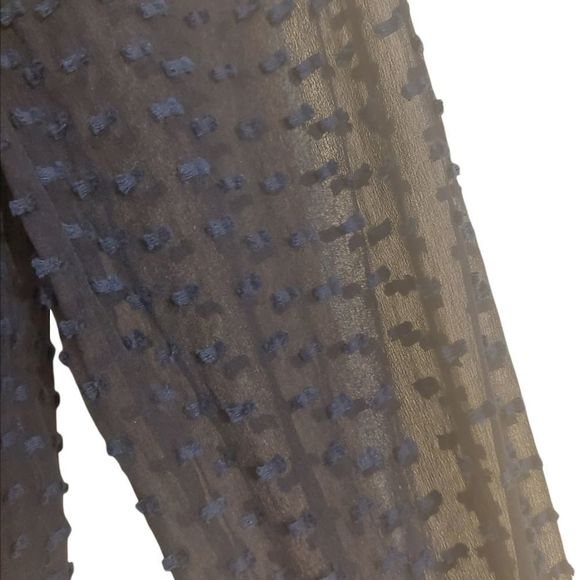 💕j. Crew Silk Ruffle "Penny" Top in Clip Dot Navy - Picture 7 of 11